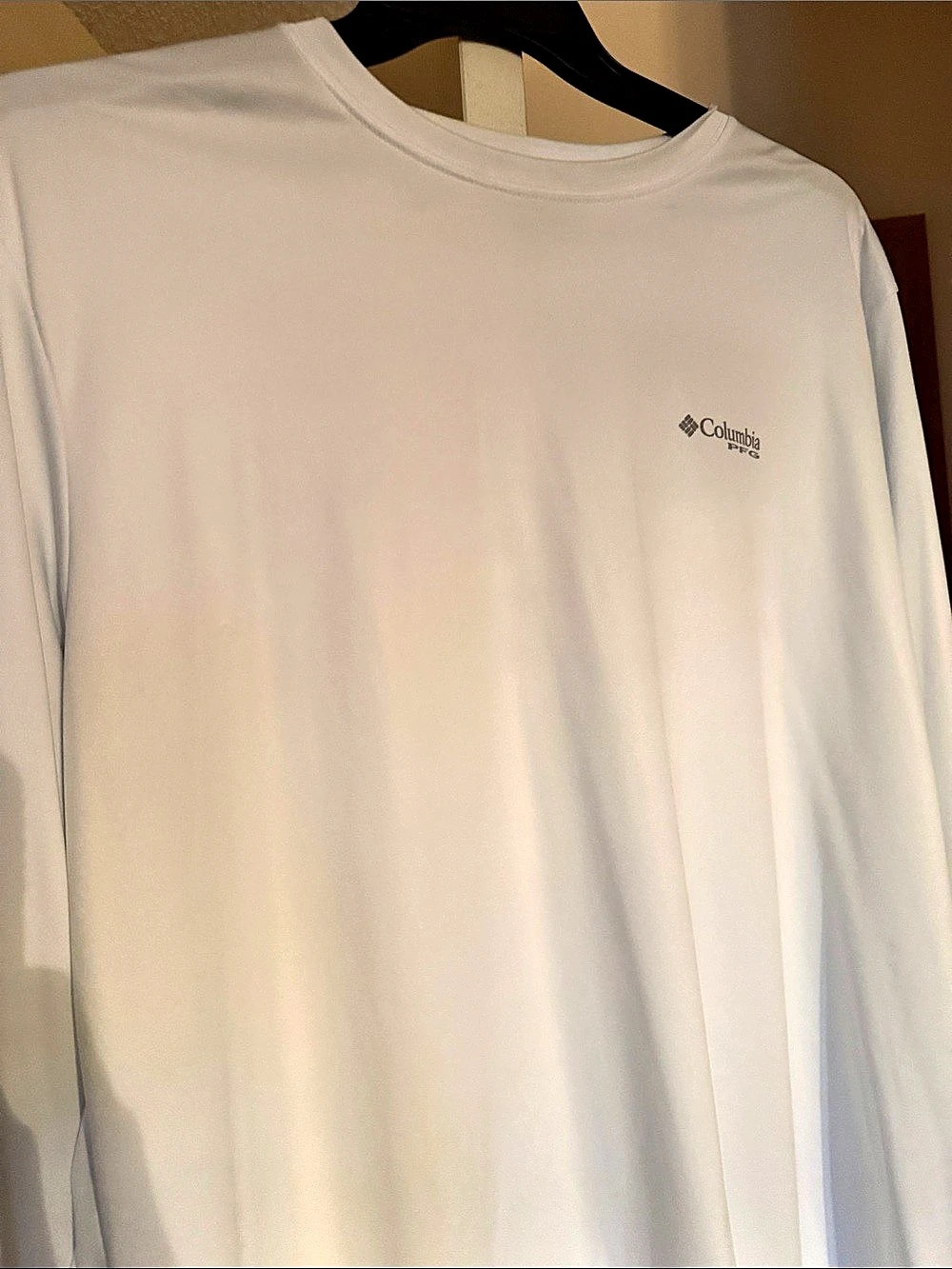 Columbia PFG Americana Fish Flag Long Sleeve Shirt White XL